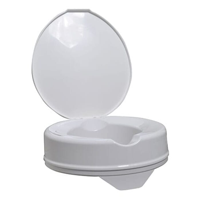 prima raised loo seat w lid 100mm