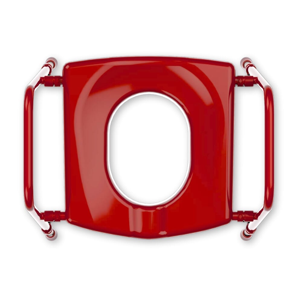 prima superior toilet frame red top