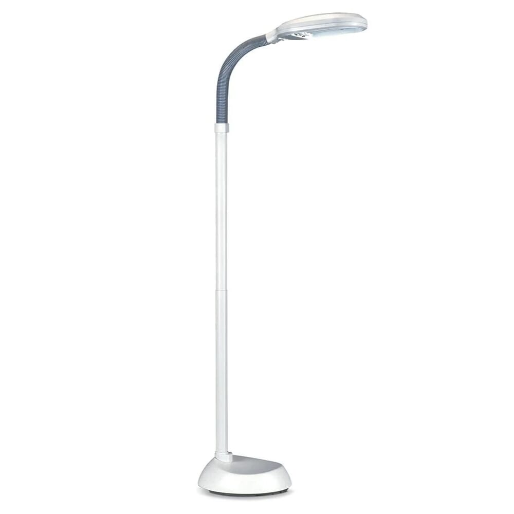 professional reading floor light white
