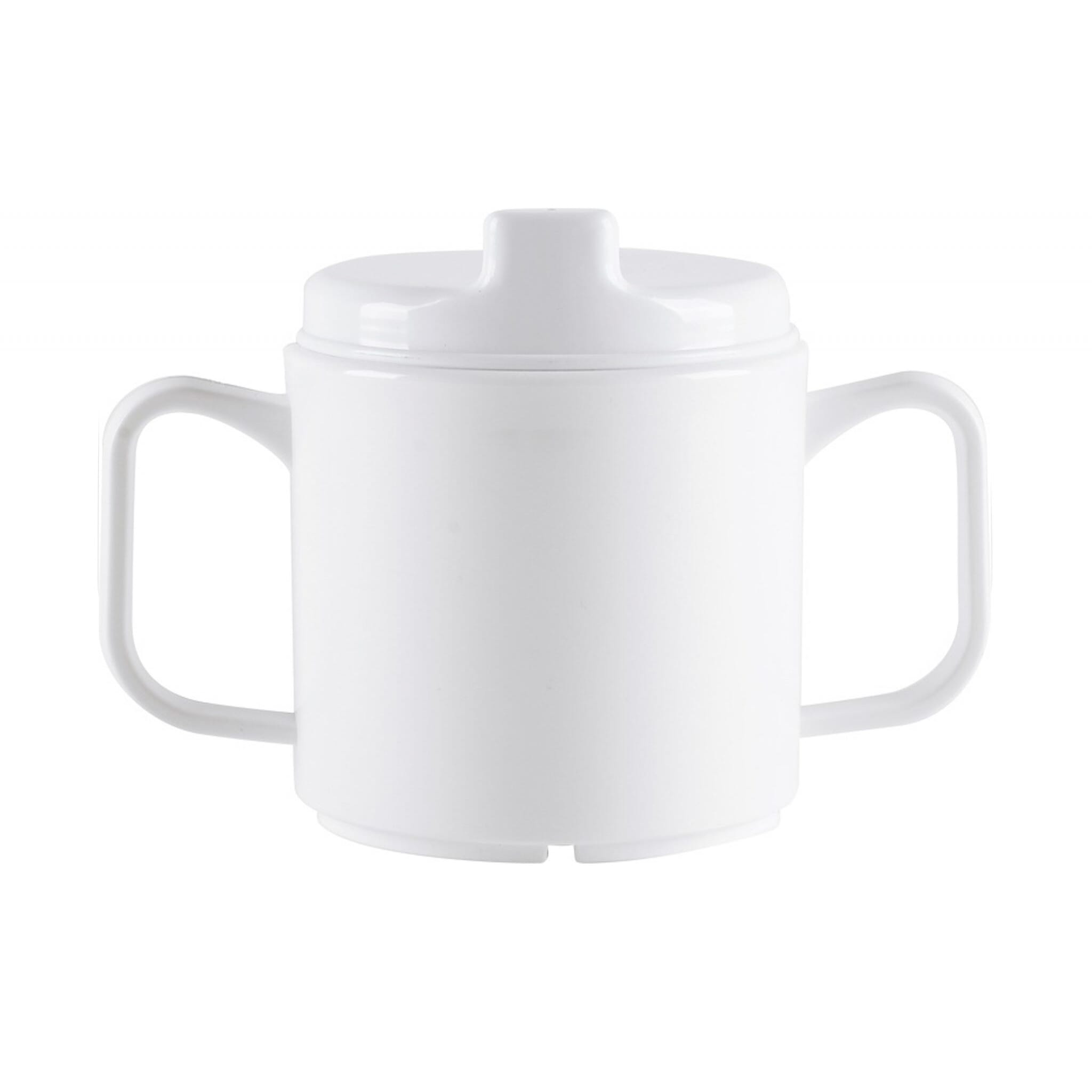 View Progress TwoHandled Mug Optional Sipper Lid White information