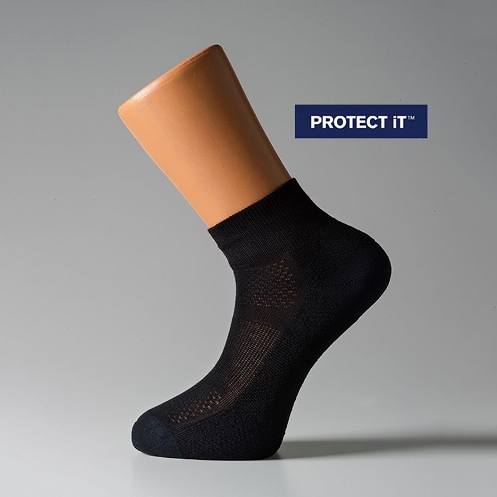 View Protect iT Diabetic Socks Sizes 7 to 10 Active Ankle Black information