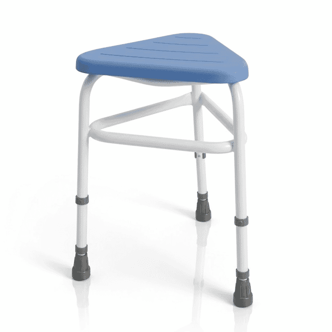 pu padded corner shower stool