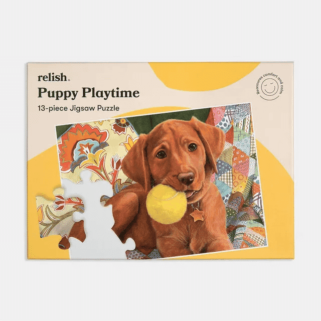 puppy playtime 13 piece puzzle