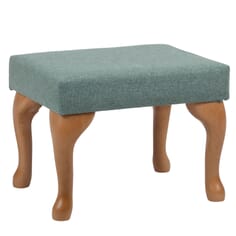 Queen Anne Fireside Footstool - Green