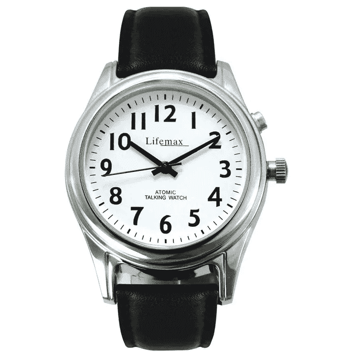 View Radio Controlled Gentlemans Talking Watch with Leather Strap information