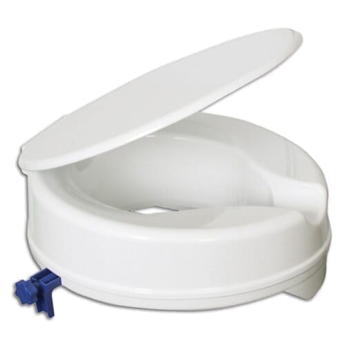 Raised Lidded Toilet Seat