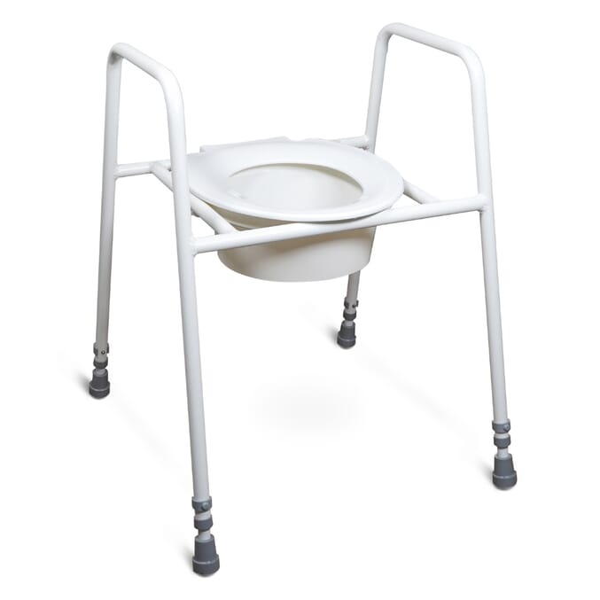 raised toilet frame and seat