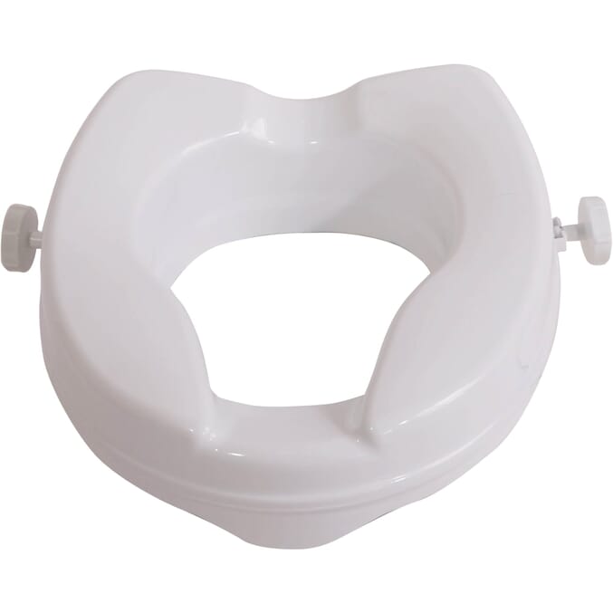 raised toilet seat 2 inch seat