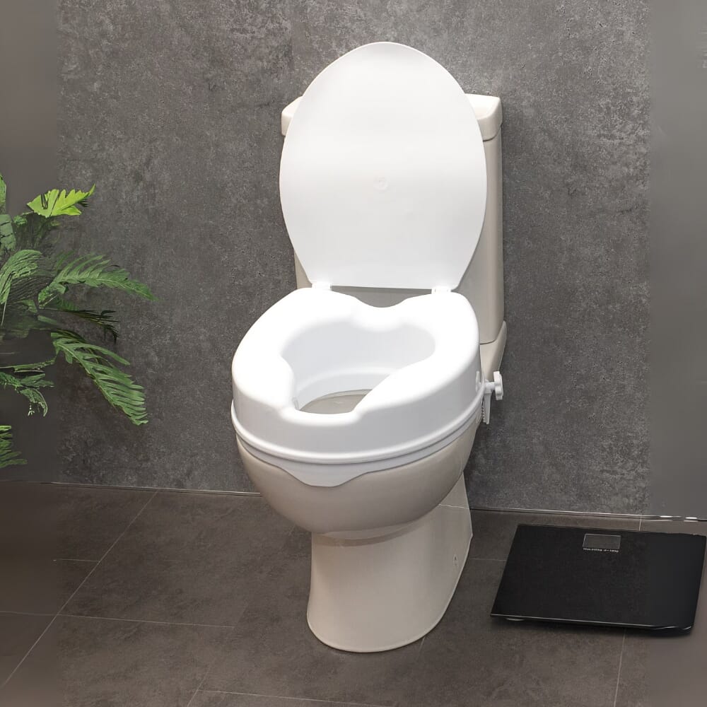 raised toilet seat 4 inch seat with lid lifestyle
