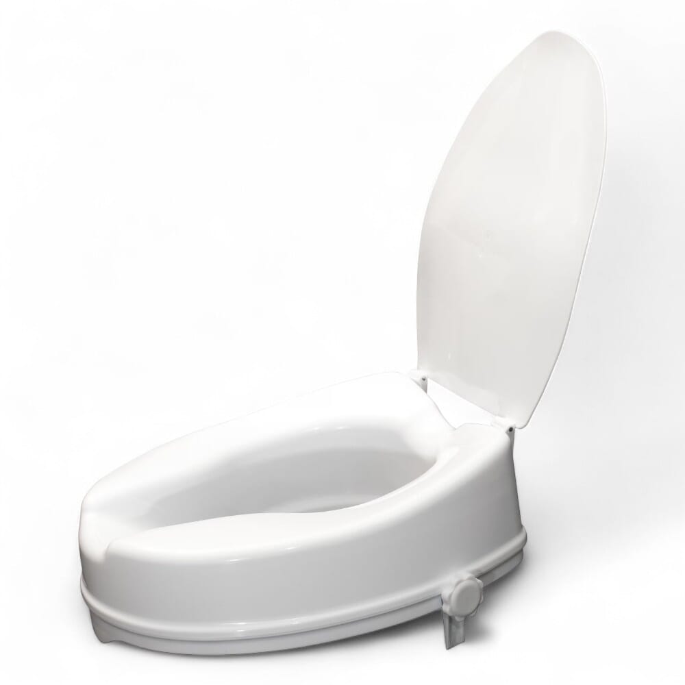 raised toilet seat 4 inch seat with lid