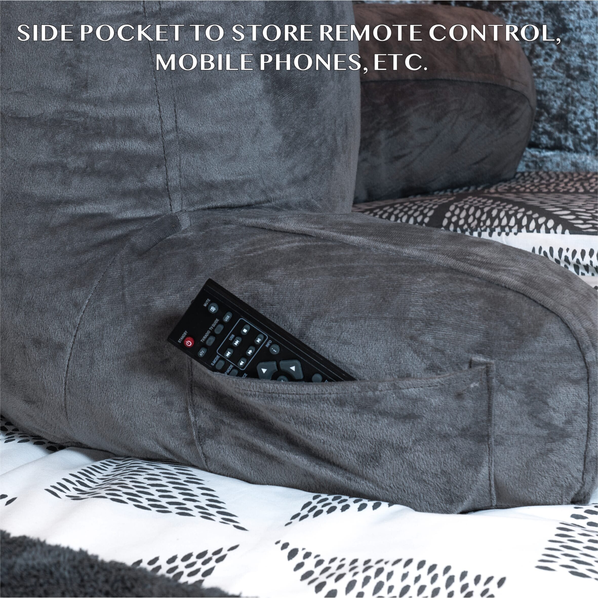 reading pillow with arms arm pocket