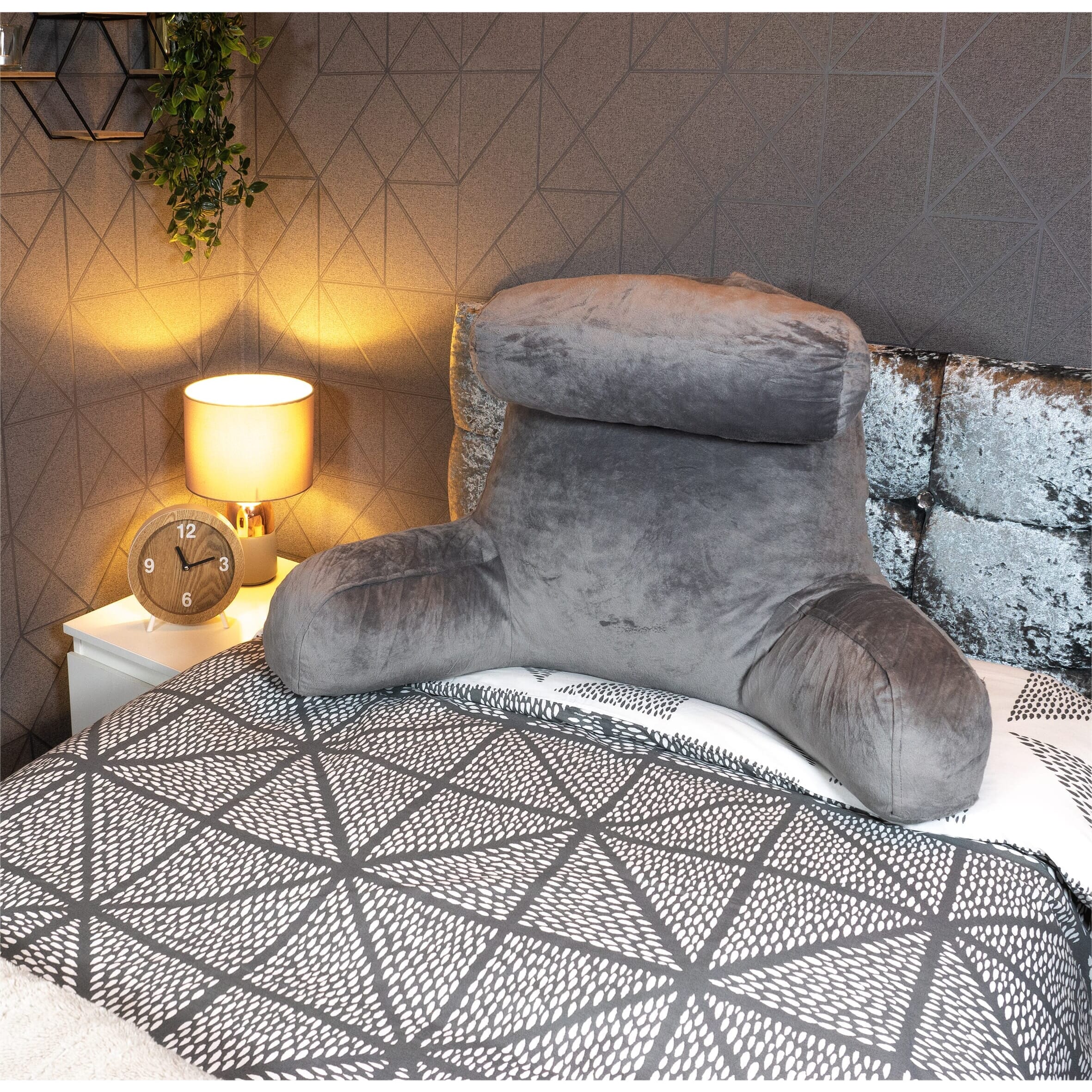 reading pillow with arms lifestyle