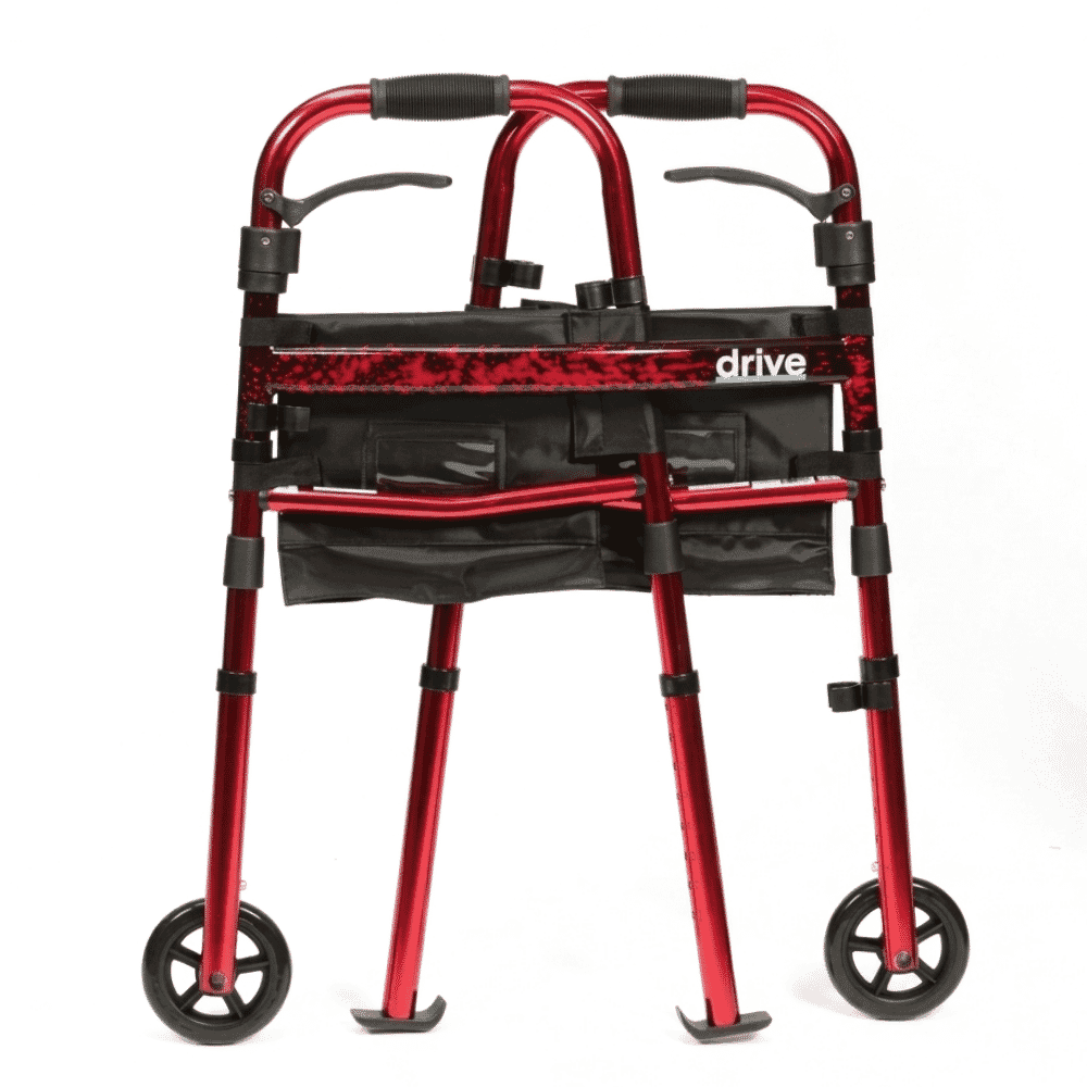 ready set go lightweight walker half folded