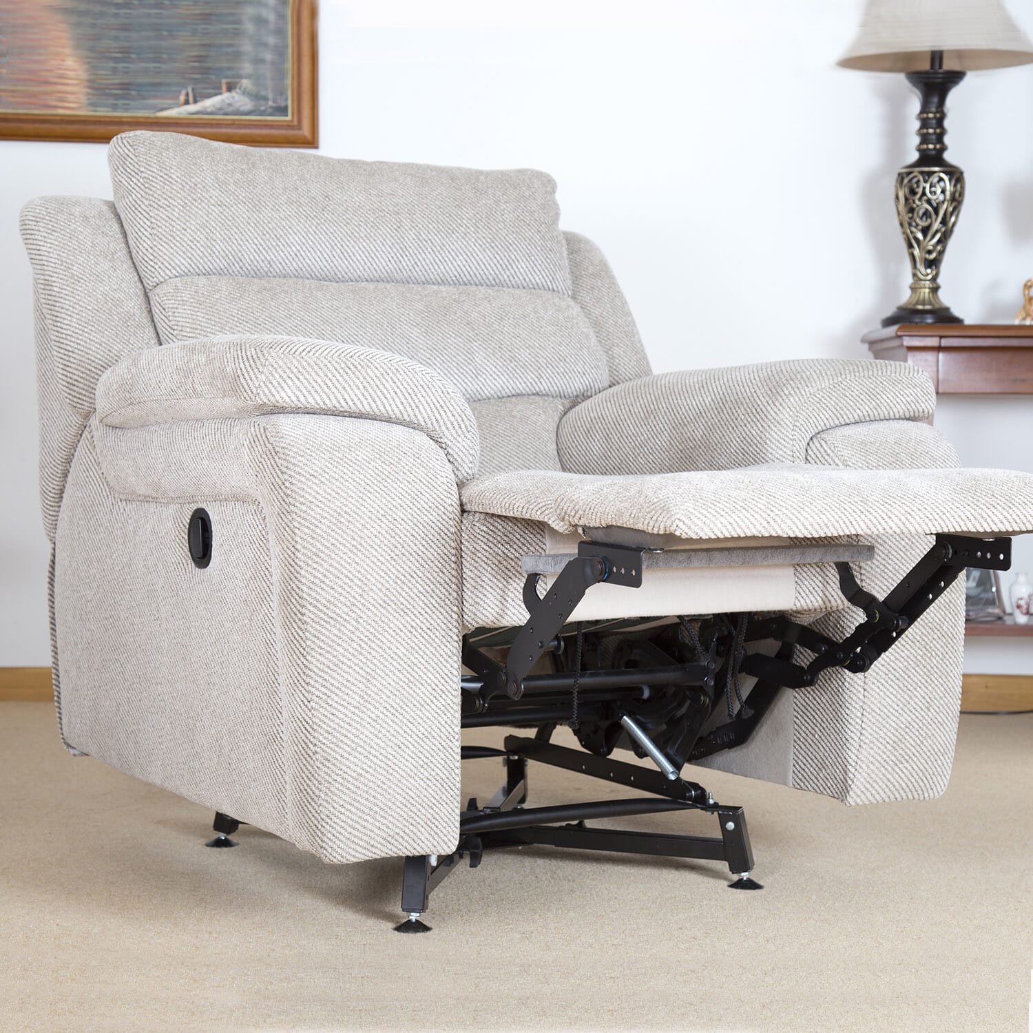 recliner and riser recliner chair raiser shown under recliner