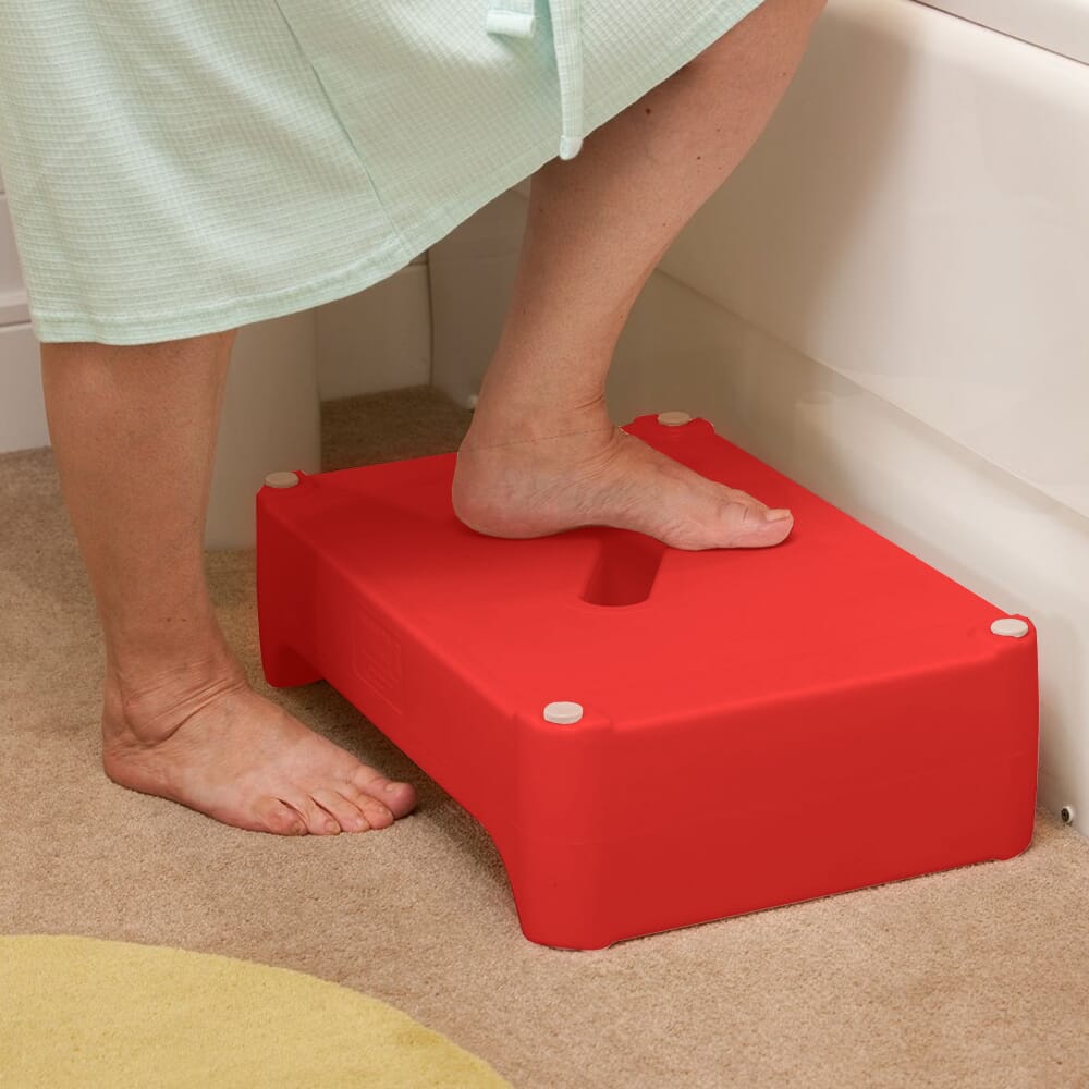 red ashby bath step lifestyle