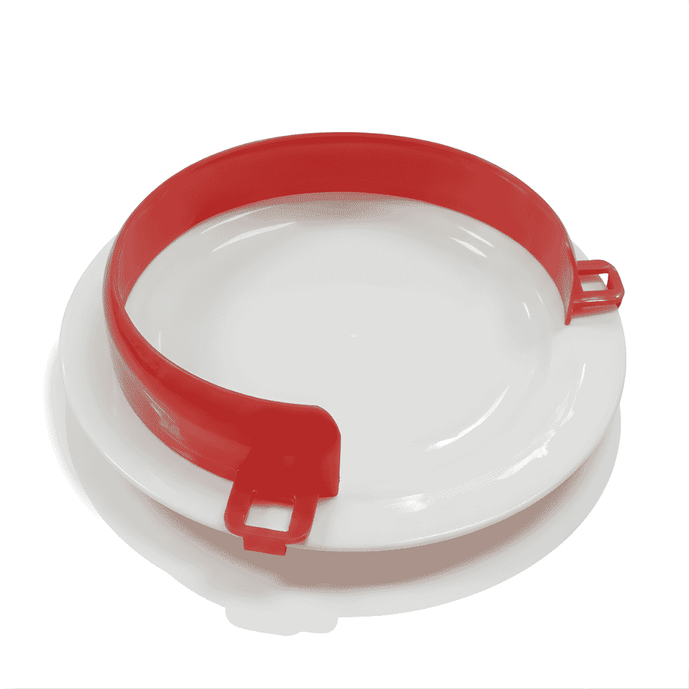 Red Plastic Plate Protector