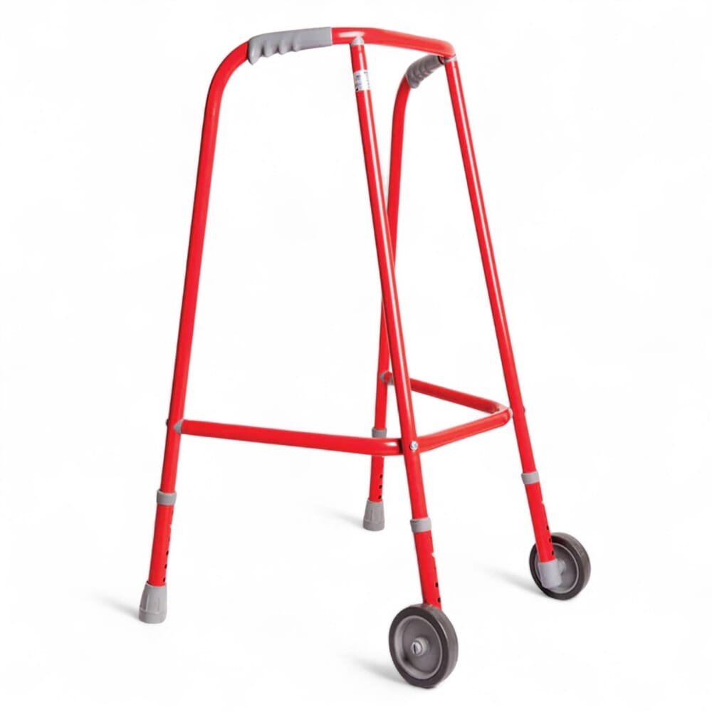 Red Wheeled Walking Frame