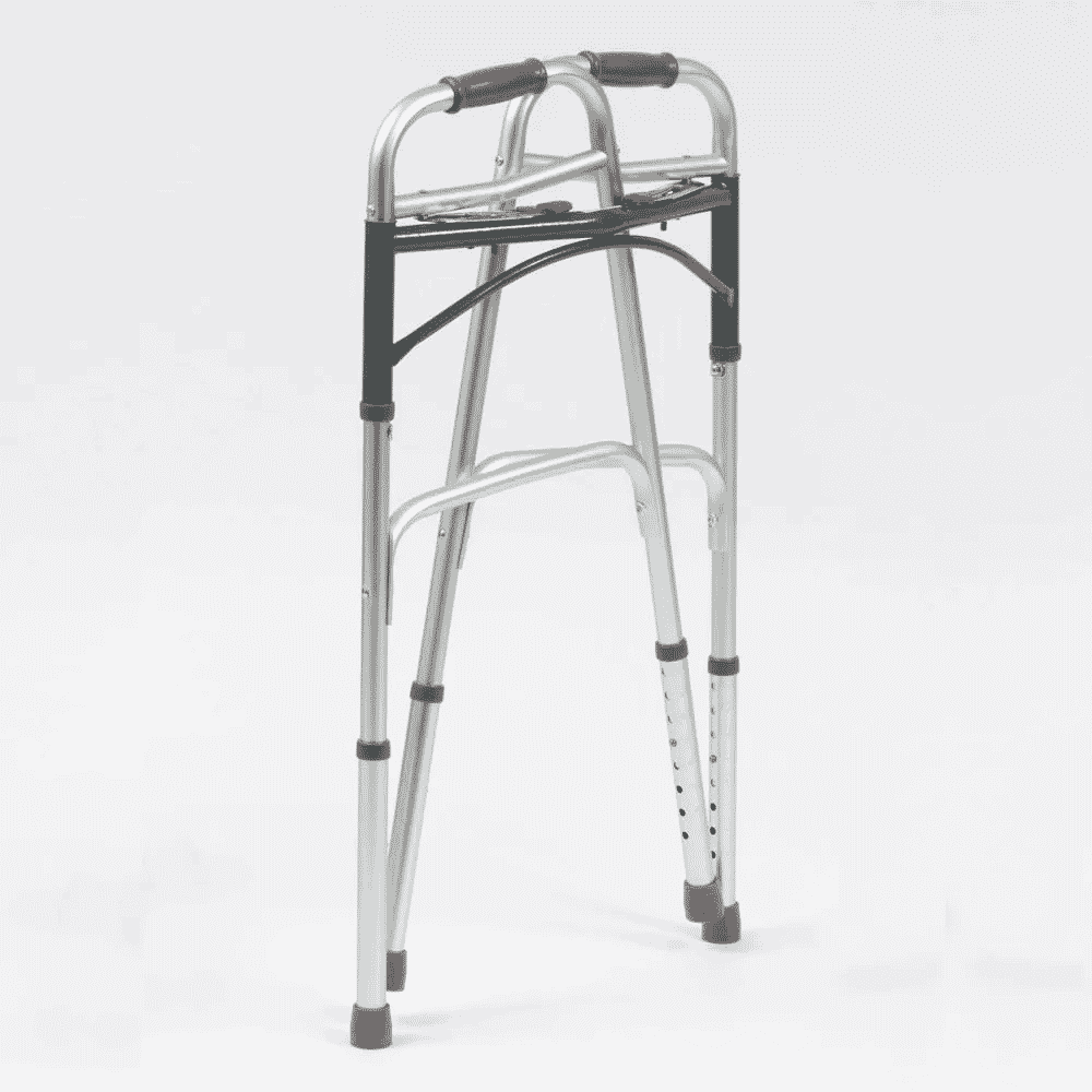 reinforced folding walking frame folded