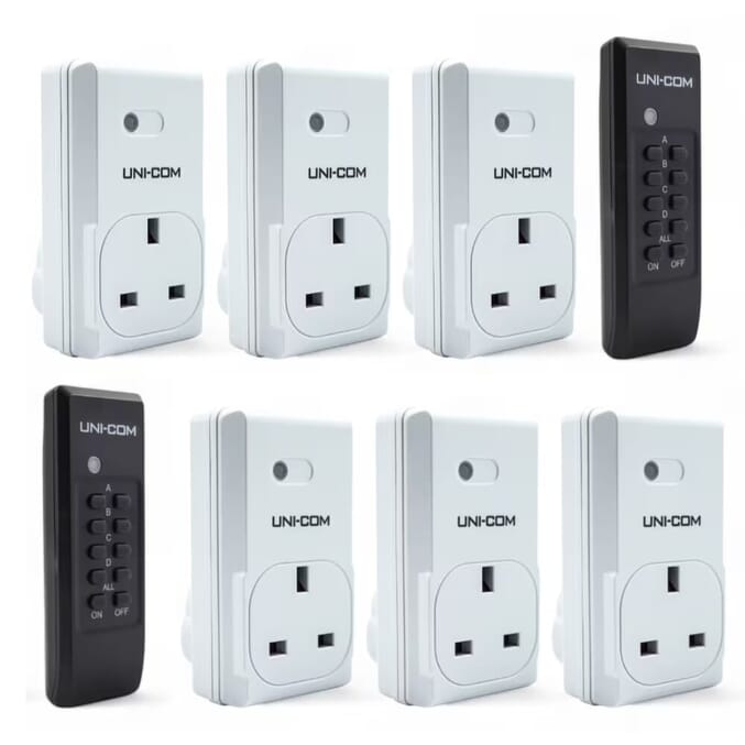 remote control sockets pack of 6