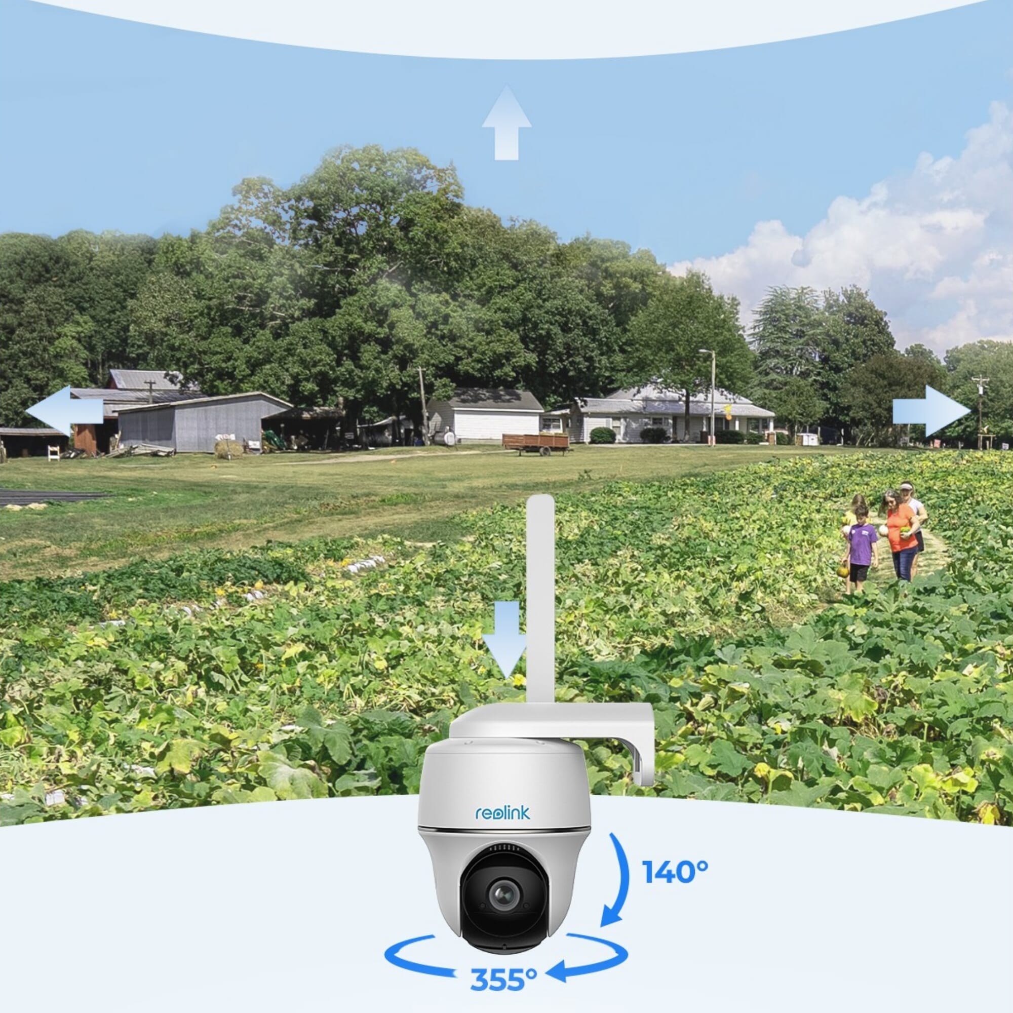 reolink 2k 4g lte solar outdoor security camera 360