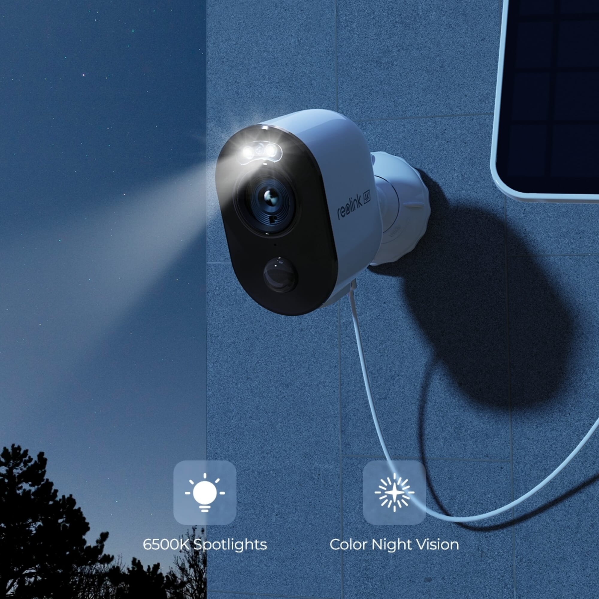 reolink 4k 5g 2 4ghz solar outdoor security camera spotlight