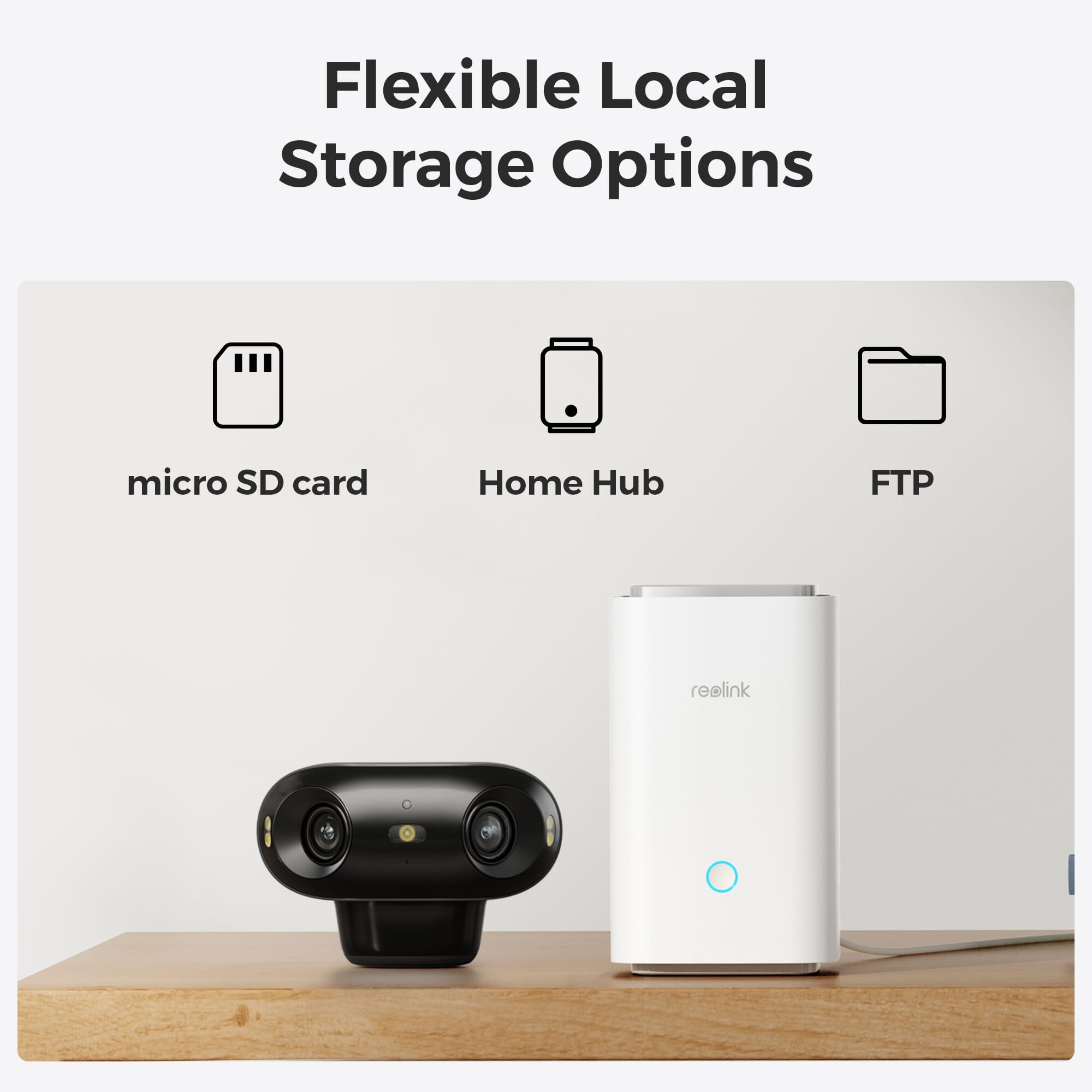 reolink 4k dual lens outdoor solar camera storage