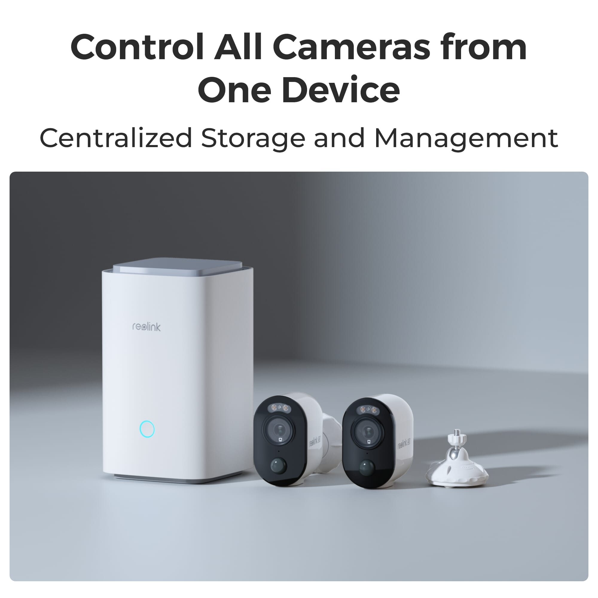 reolink 4k wireless security system control from one device