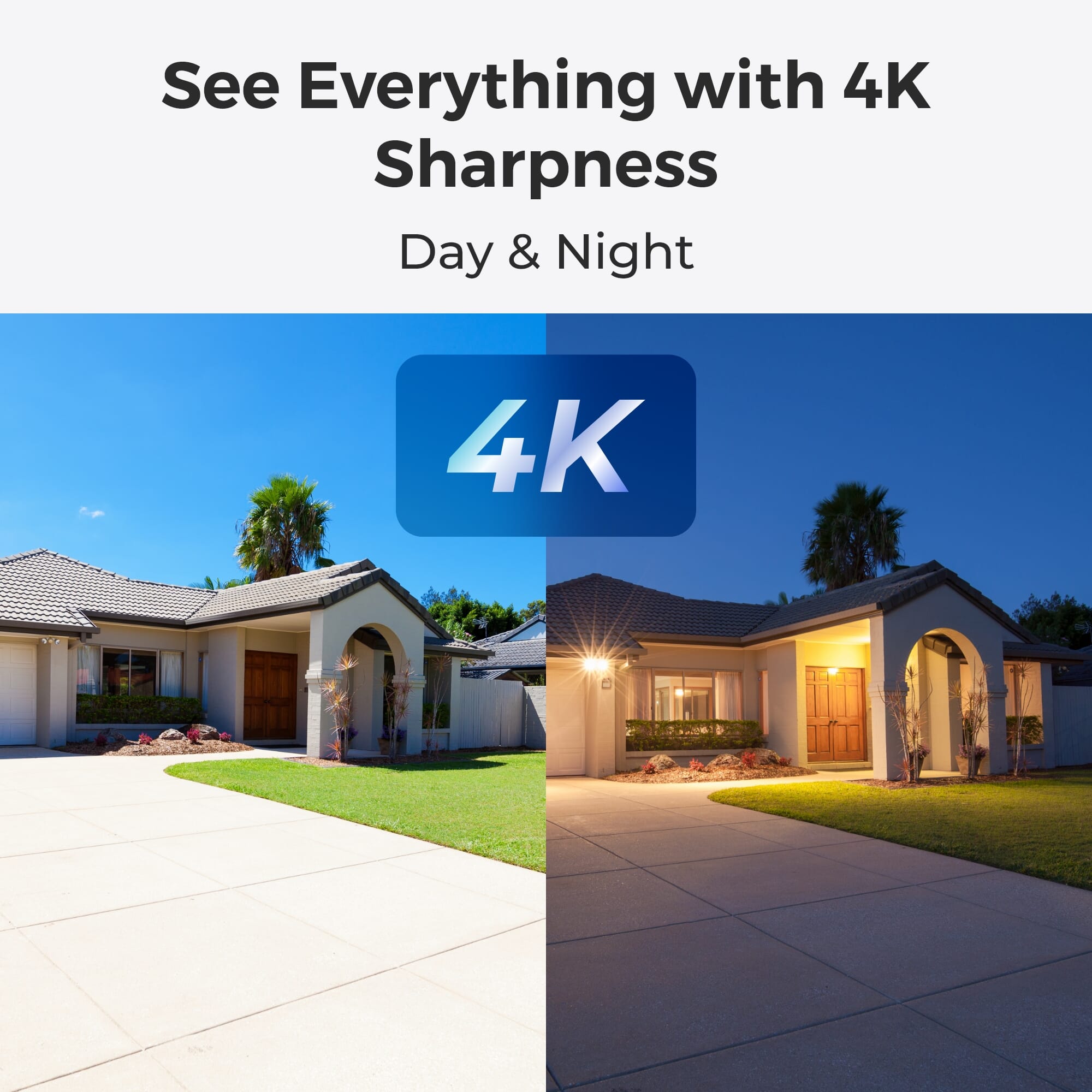 reolink 4k wireless security system day night