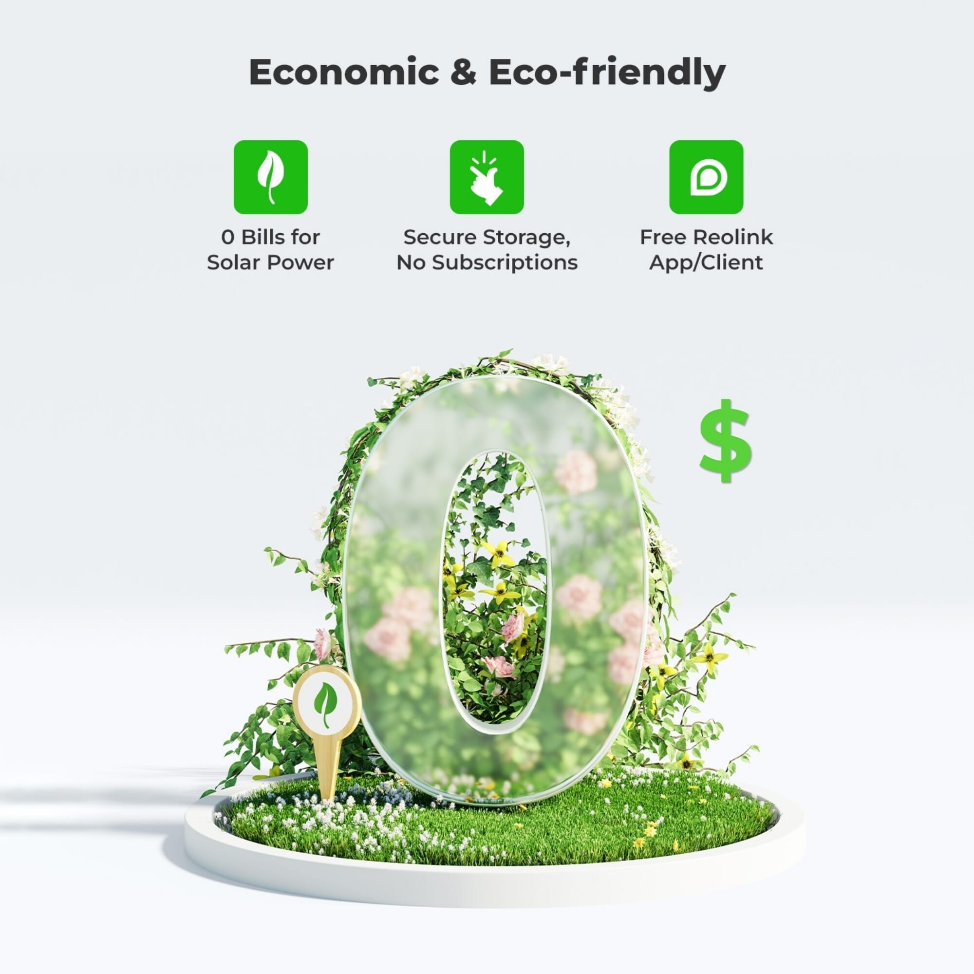 reolink argus 4k 8mp pt solar outdoor security camera eco