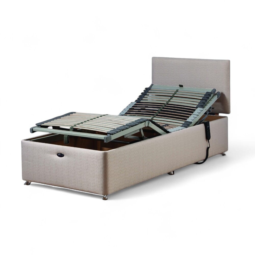 View Richmond Adjustable Single Divan Bed Divan Bed with Headboard information