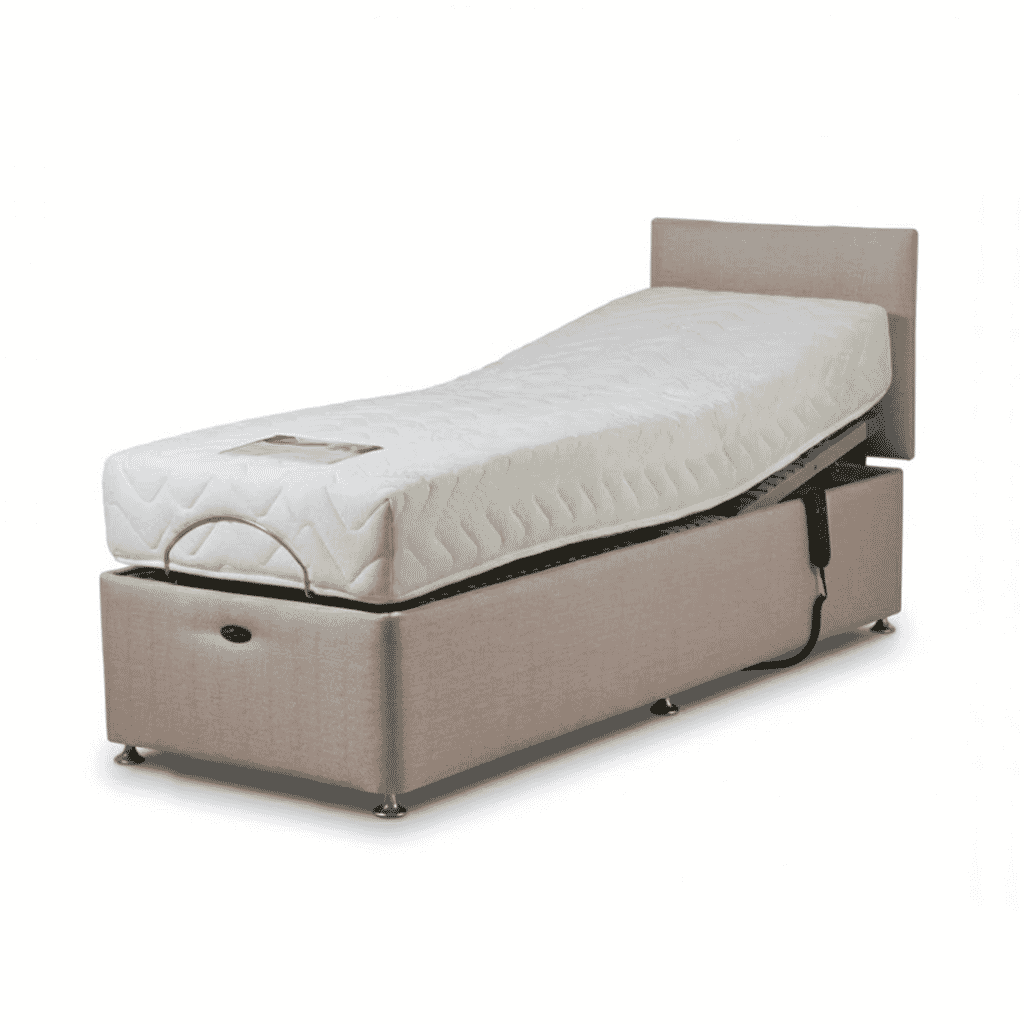 richmond adjustable toddler divan bed with headboard and memory foam mattress