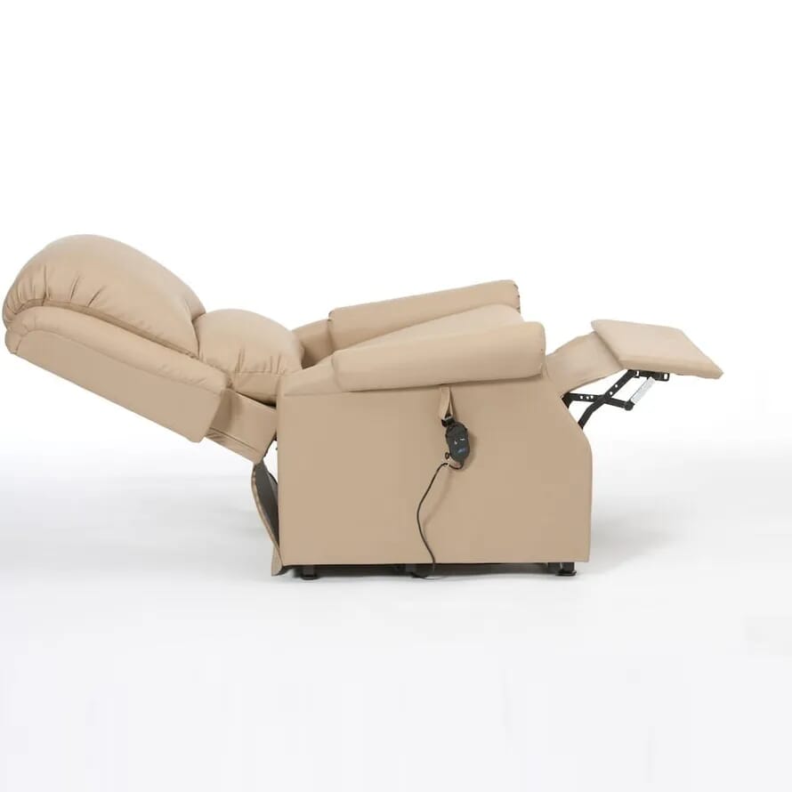 rise recline chair with anti microbial pvc reclined
