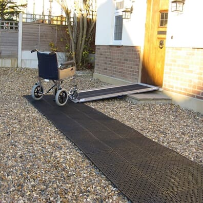 Roll Out Trackway for Wheelchairs