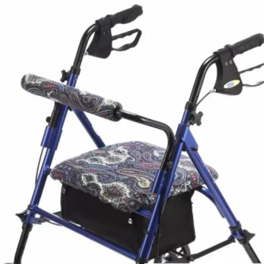 View Rollator Makeover Set Navy Blue Paisley Rollator not included information