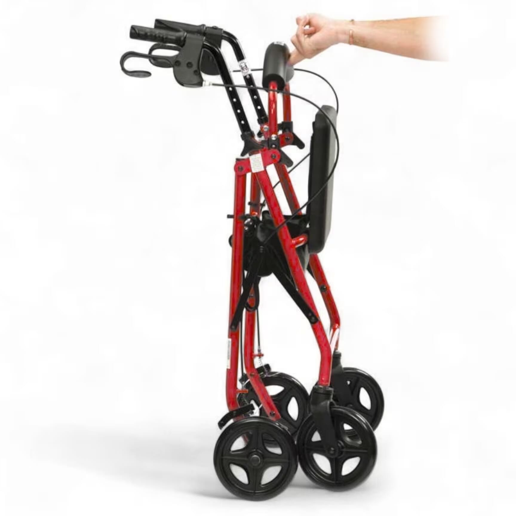 DAILYLIFE Rollator Walker歩行器 赤 DAILYLIFE 折りたたみ式歩行器 赤