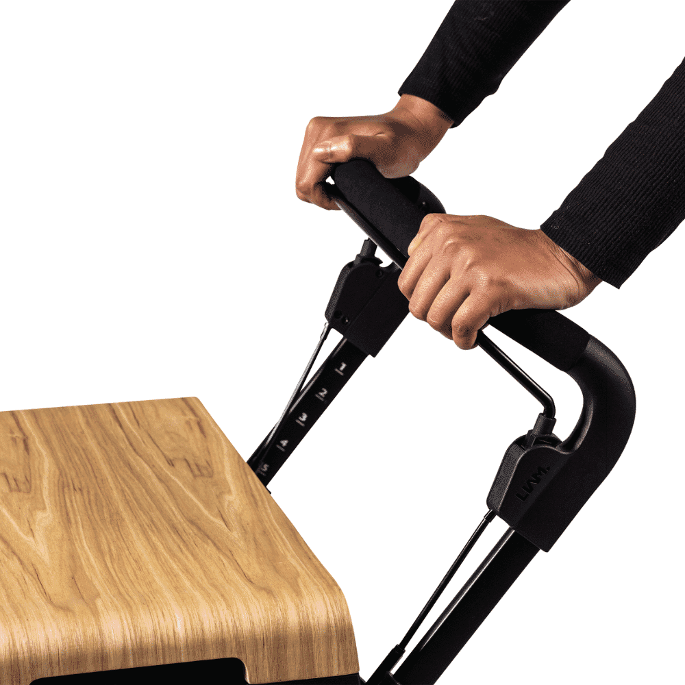 rollbuddy indoor rollator brake on