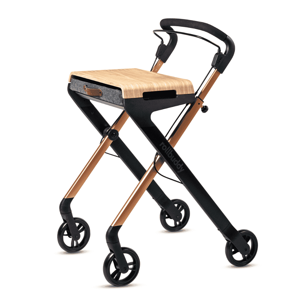 rollbuddy indoor rollator bronze