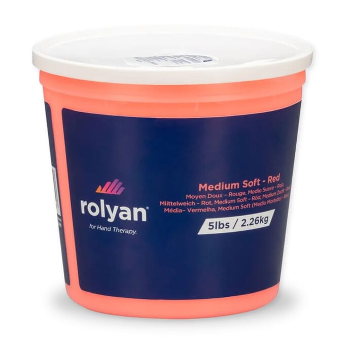 Rolyan Hand Therapy Putty Medium Soft Red 2300g Super Soft Tan 57g