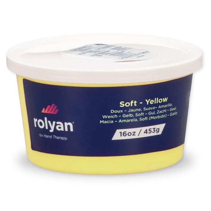 rolyan hand therapy putty soft yellow 454g