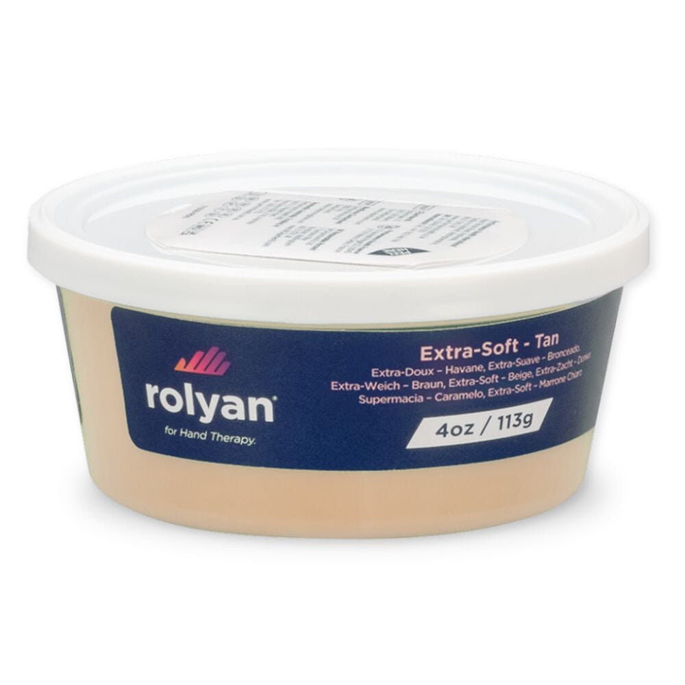 rolyan hand therapy putty super soft tan 113g
