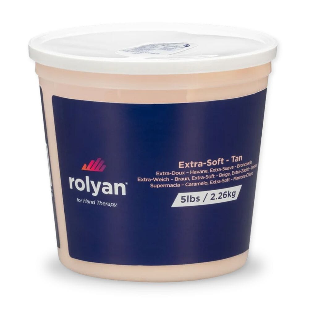 rolyan hand therapy putty super soft tan 2300g