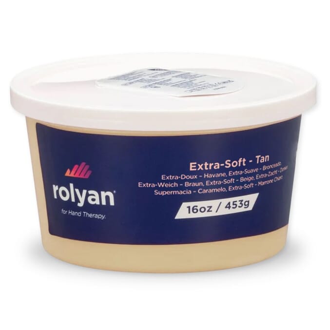 rolyan hand therapy putty super soft tan 454g
