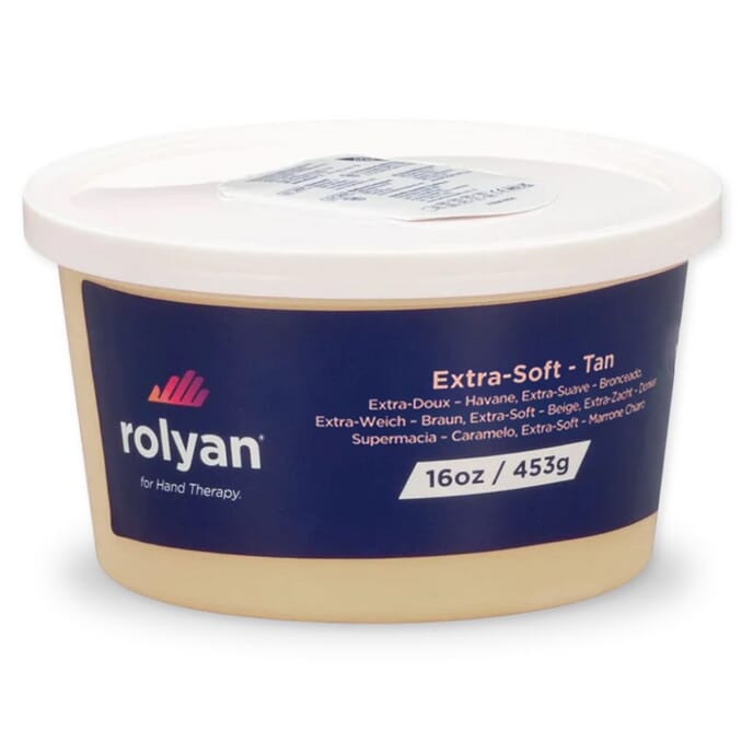 rolyan hand therapy putty super soft tan 454g