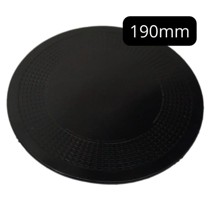 round dycem anchorpads black 140 g 190 mm