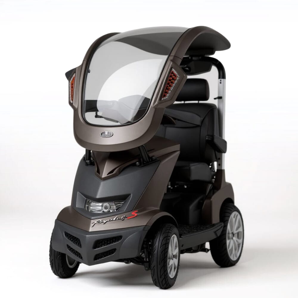 royale 4 sport scooter with canopy from front