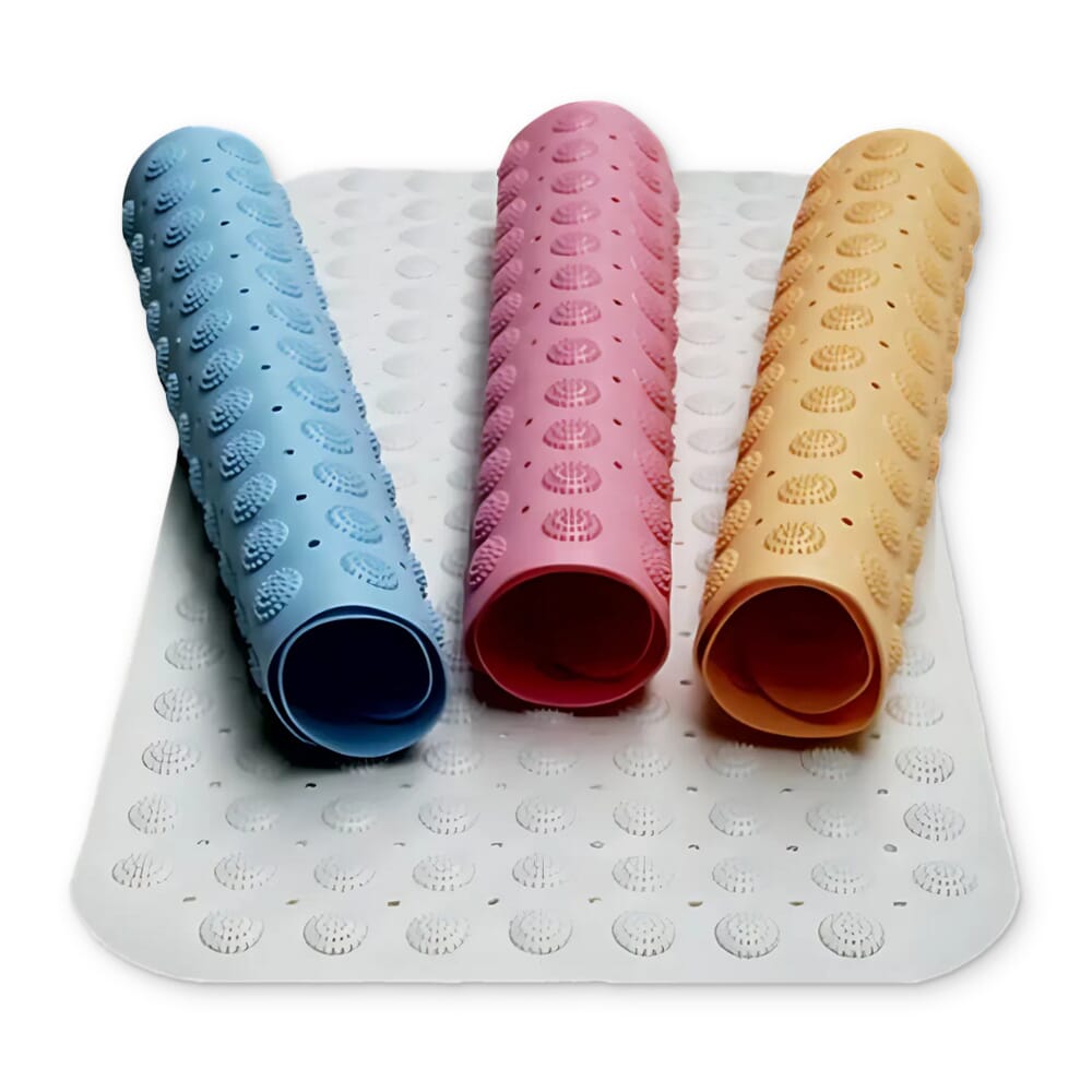 View Rubber Bath Mat Pink 36x96cm information