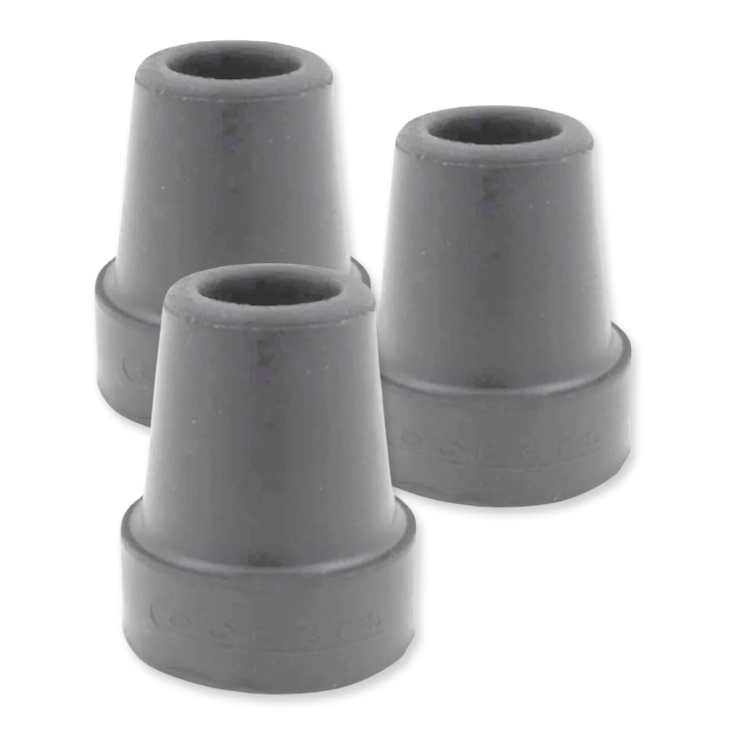 View Rubber Ends For Walking Sticks Rubber Ferrules 19mm grey pack of 3 information