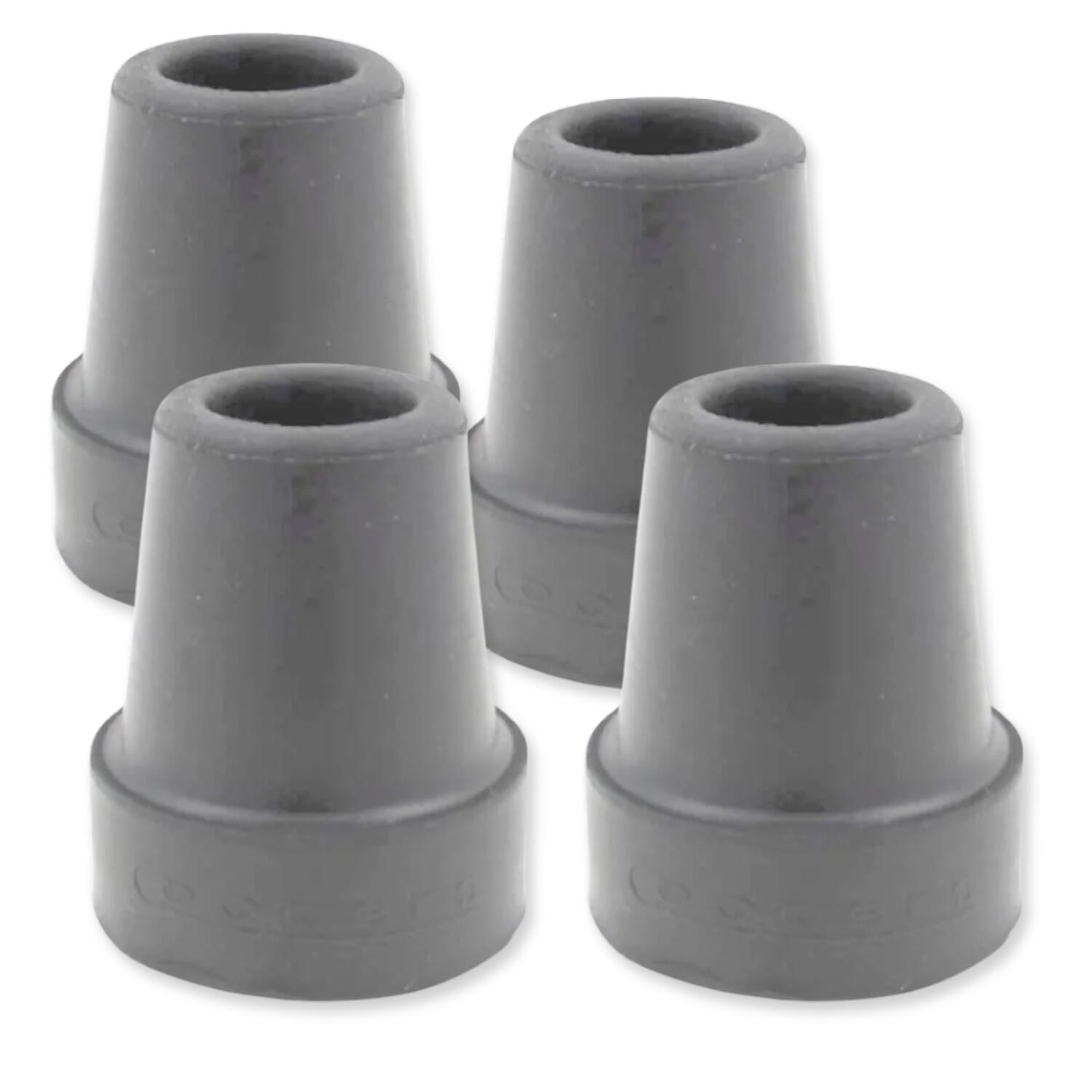 View Rubber Ends For Walking Sticks Rubber Ferrules 28mm grey pack of 4 information