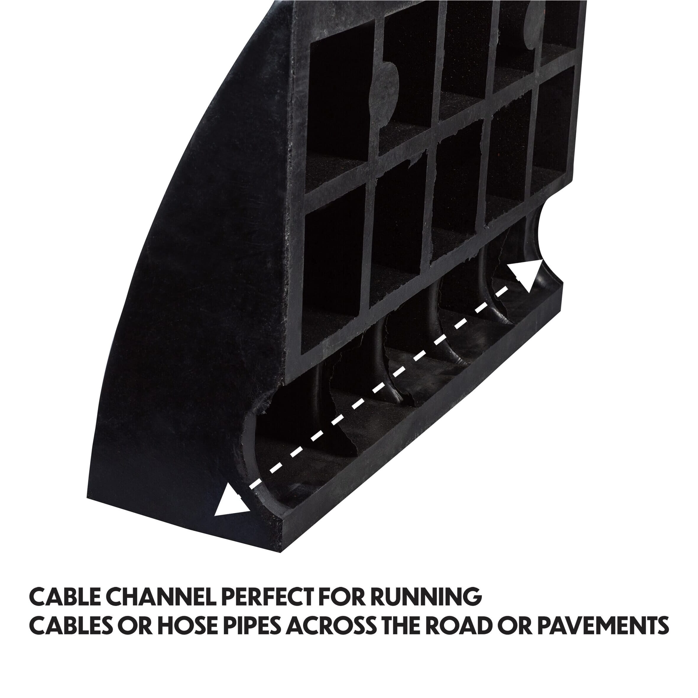 rubber kerb ramp cable channel