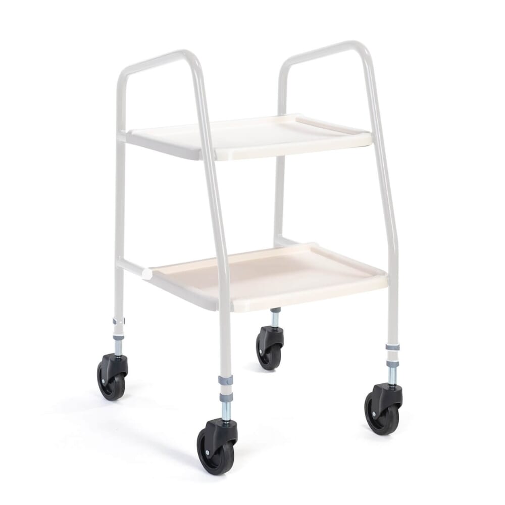rutland adjustable trolley white